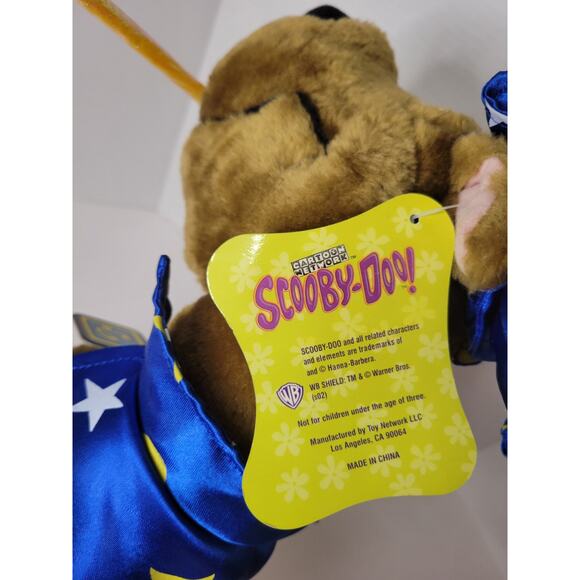 New Scooby-Doo Sorcerer Wizard Plush Stuffed Animal Toy Network 18" with Tags - Picture 8 of 10